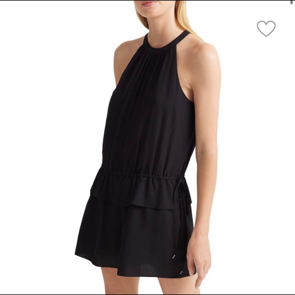 NWT Club monaco black cotton romper